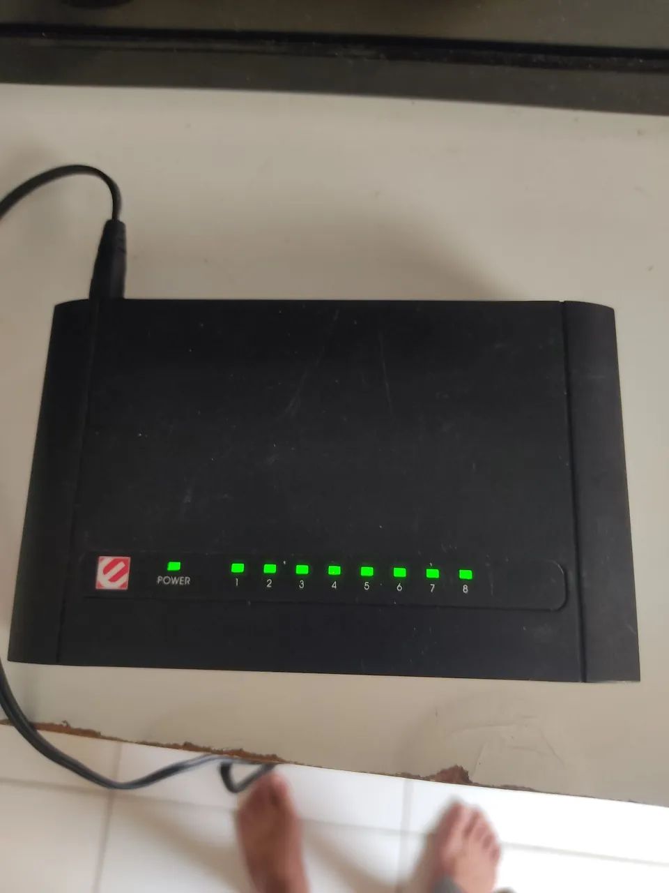Switch 8 portas /100 funcionando perfeitamente 