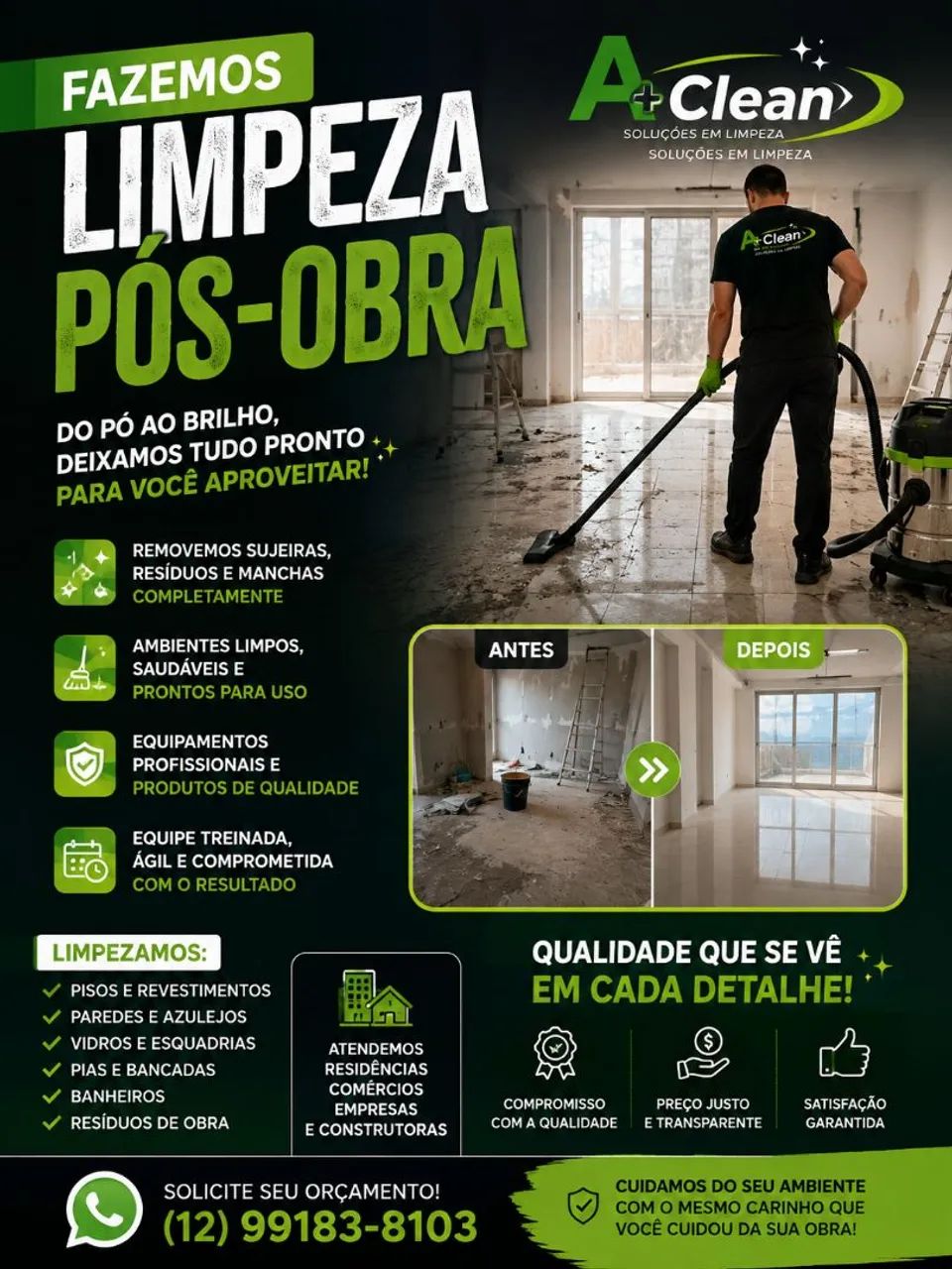 Limpeza após obra 