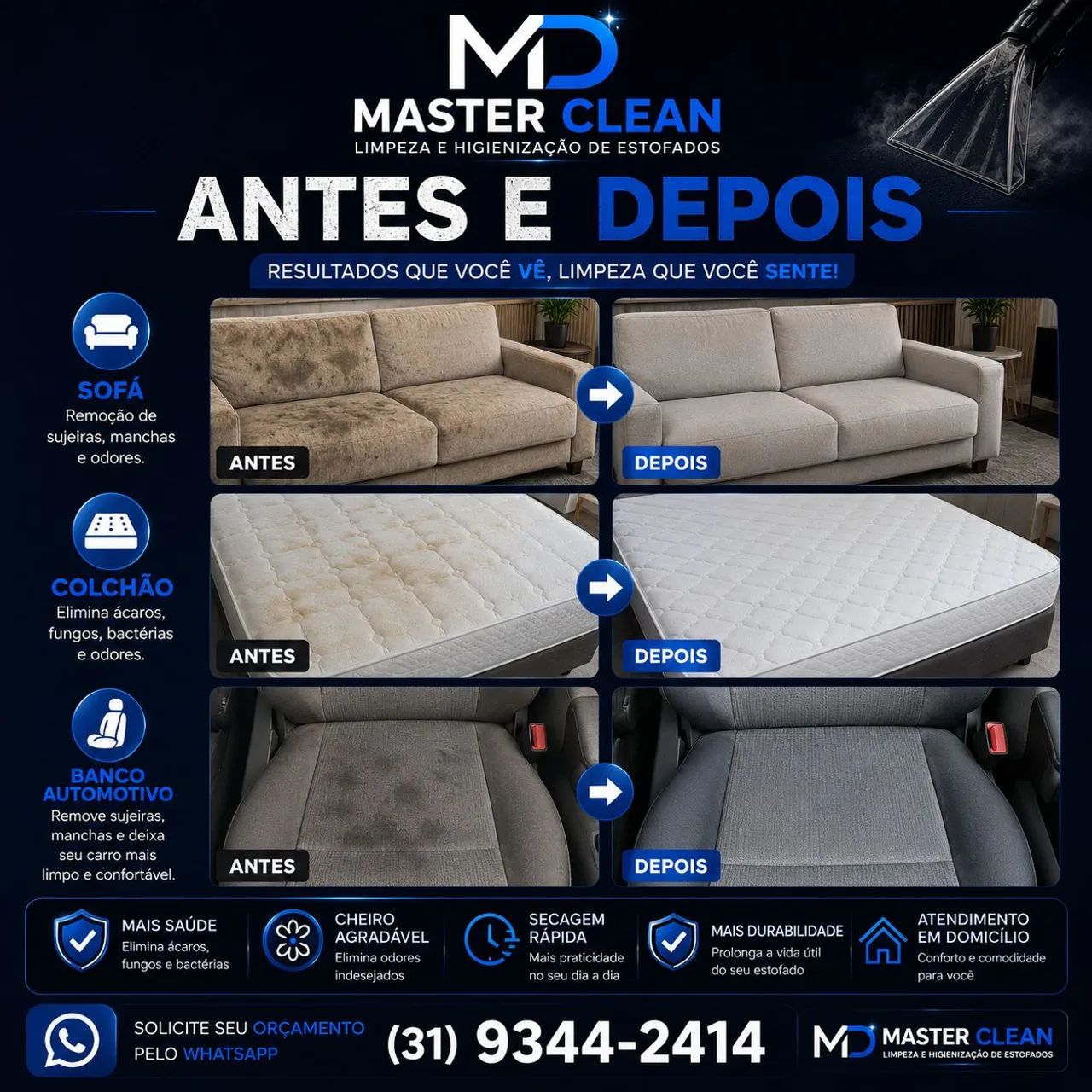 Limpeza Profissional de Sofás e Estofados - Foto 4