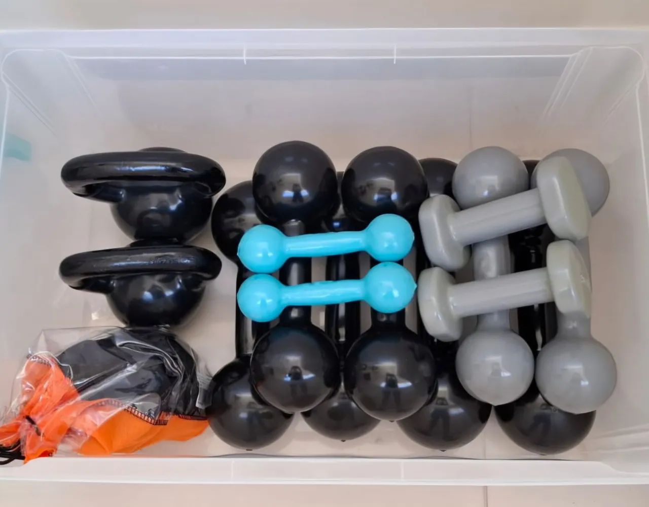 Kit de Halteres e Kettlebells - Rope Store e Decathlon