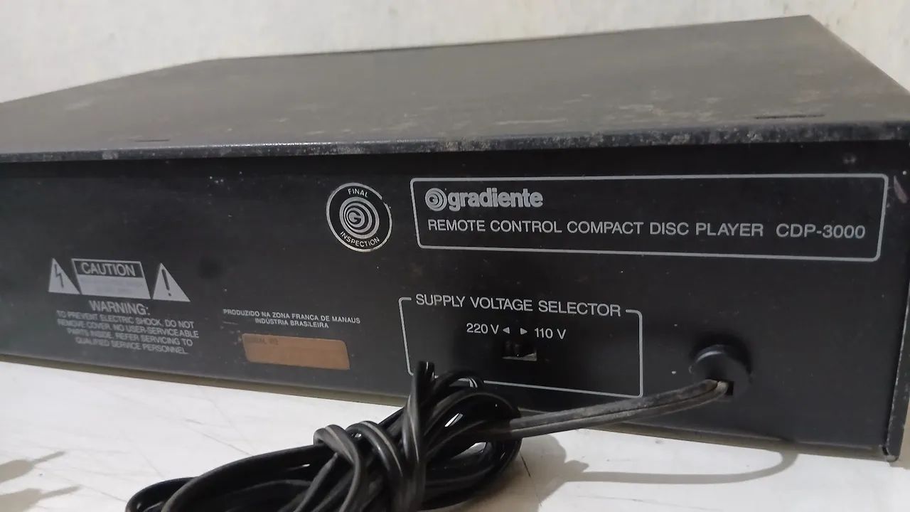 Toca CDs Gradiente CDP - 3000 (DEFEITO) - Foto 2