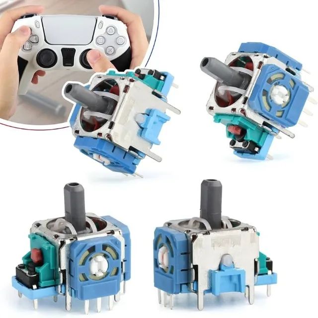 Analogico 3D Alps Azul original controle PS5 PS4 Dualsense Drift