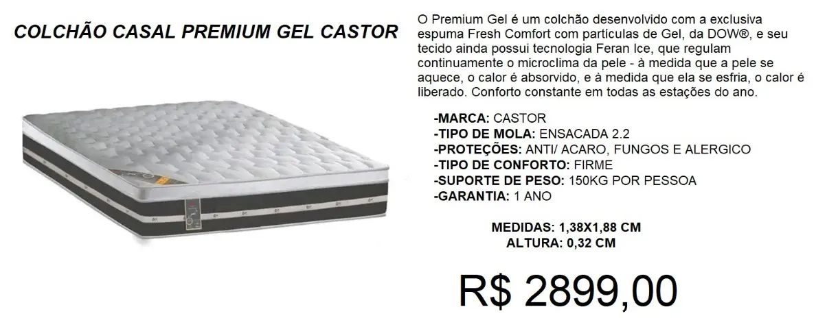 COLCHAO A PRONTA ENTREGA