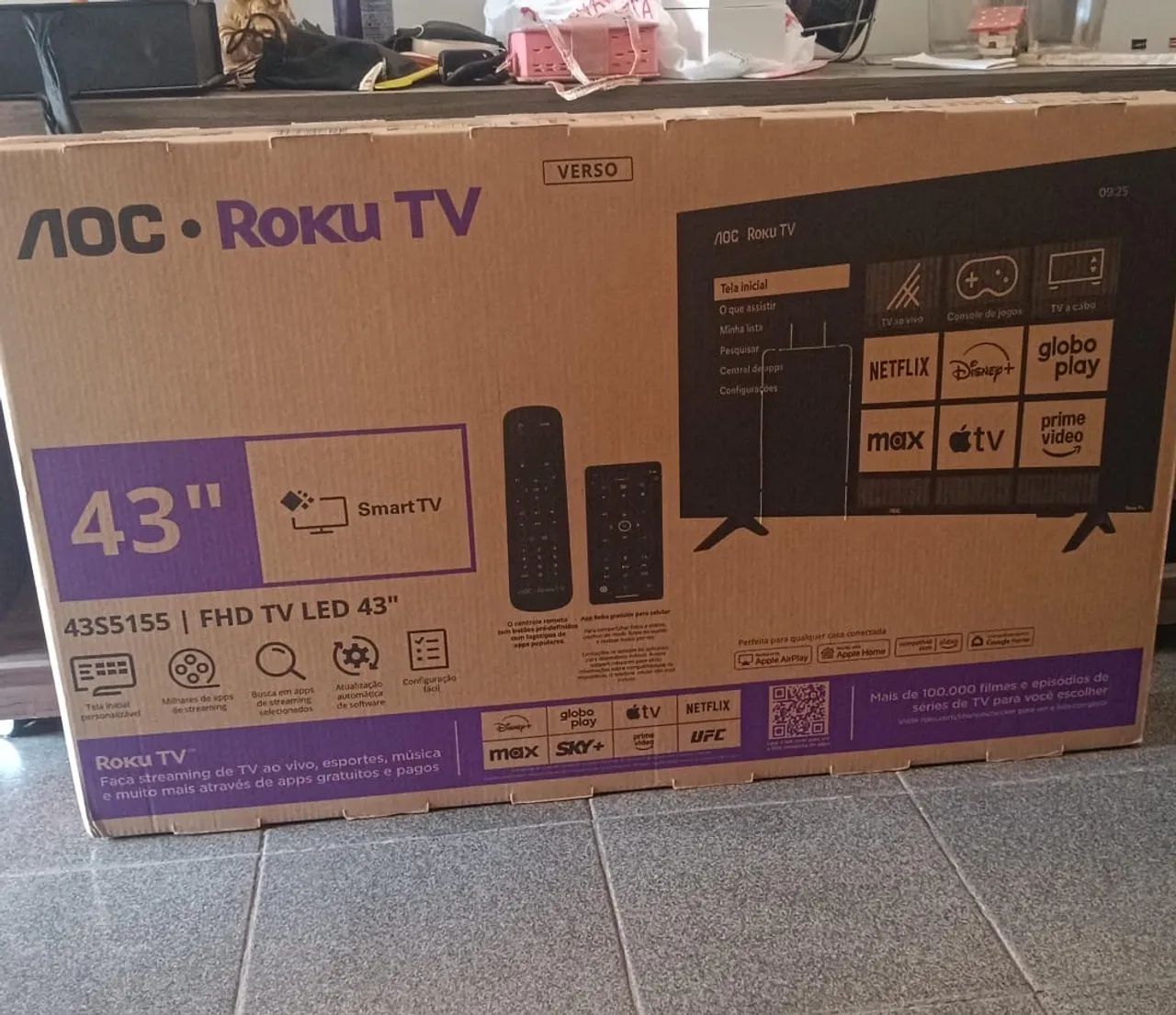 Tv e 2 celulares novos na caixa 