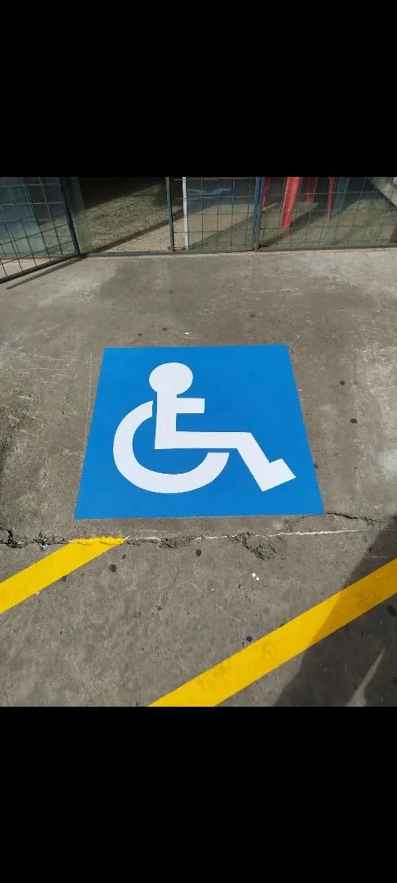 Pintura de Demarcação e letras e quadras