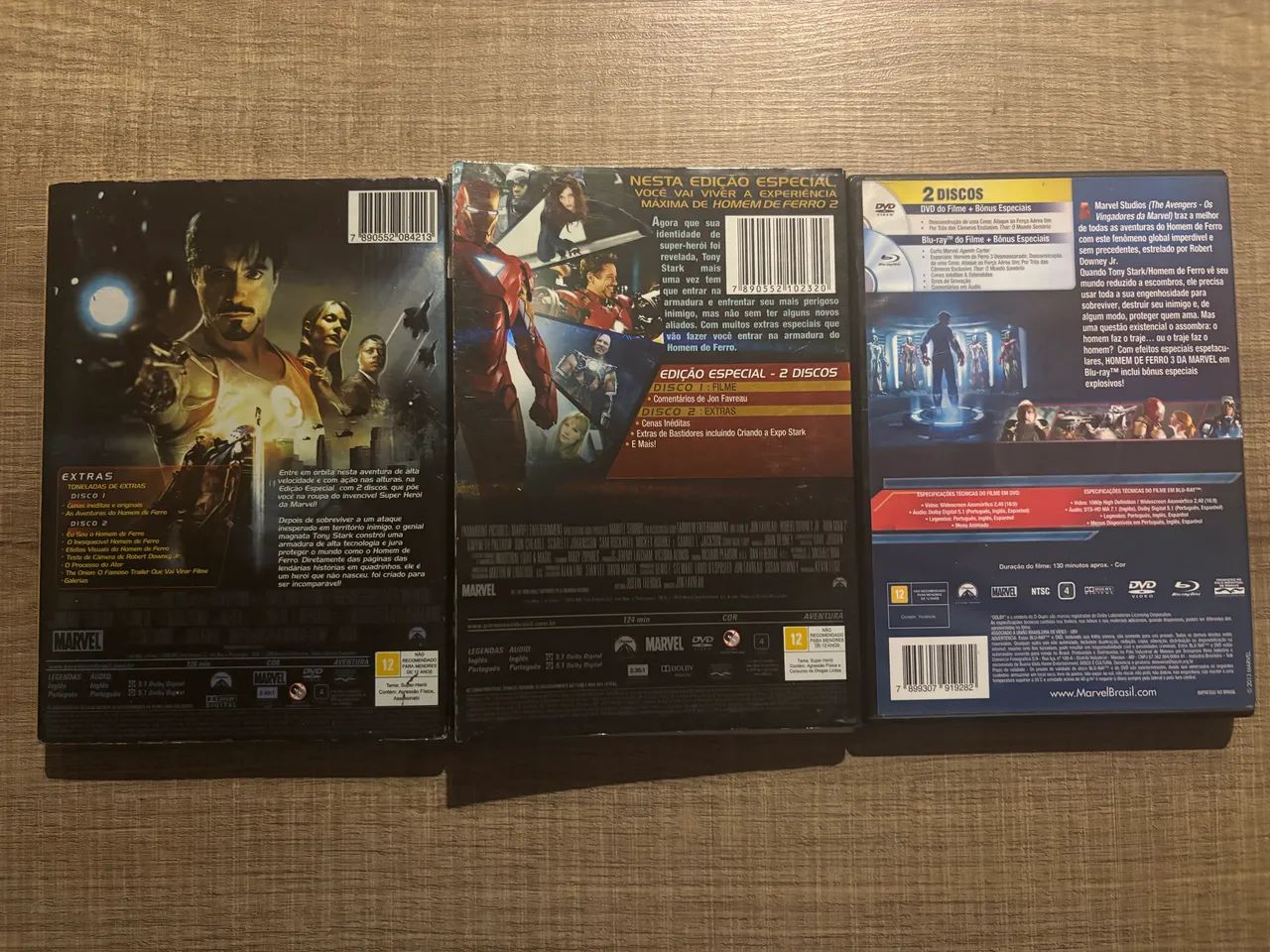DVD Trilogia Homem de Ferro Marvel Studios - Foto 2