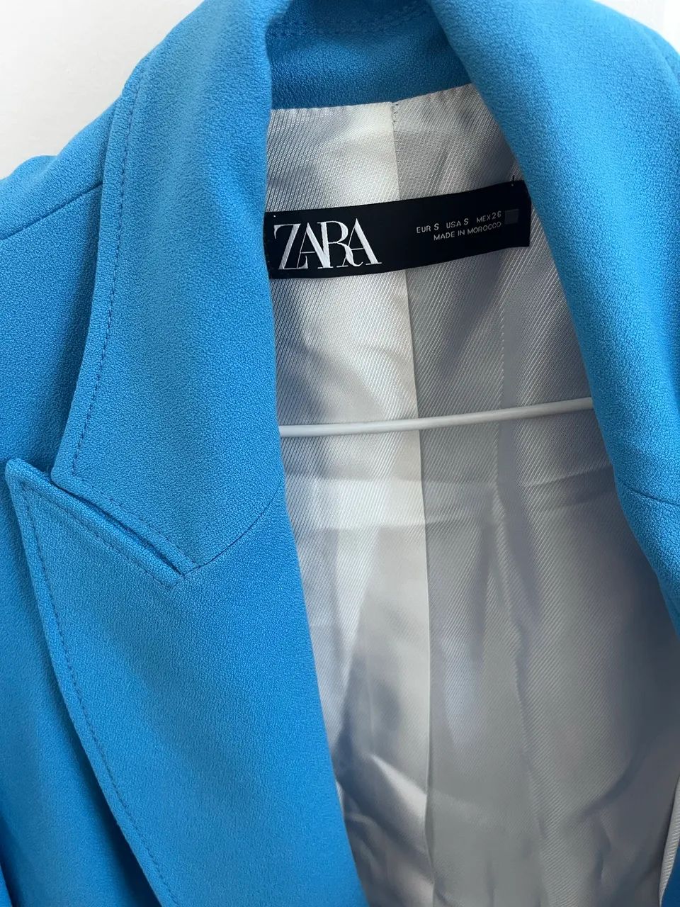 Blazer Zara Original Azul Vibrante  - Foto 3