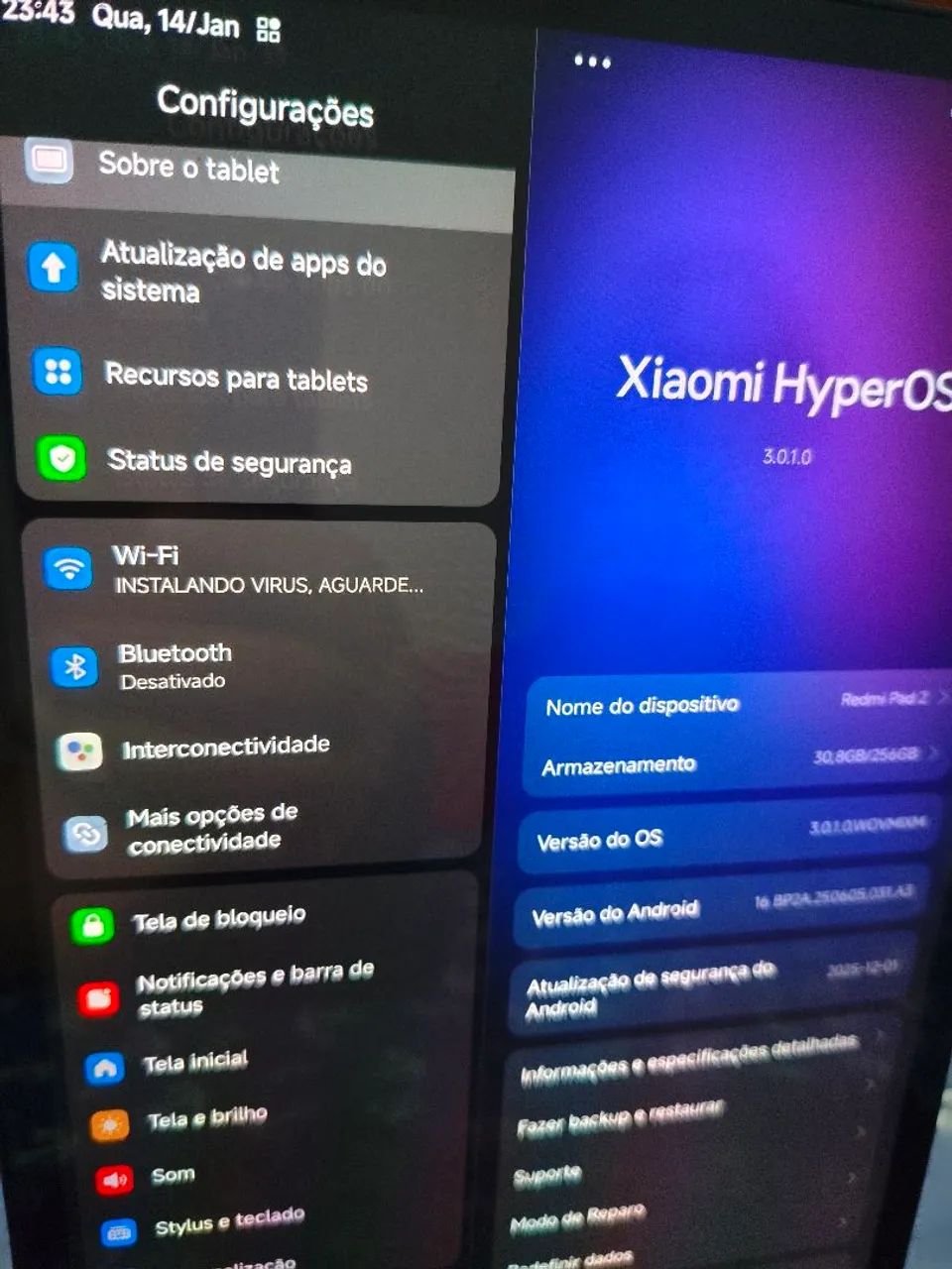 Tablet Redmi pad 2 256gb/8gb + suporte e bolsa - Foto 3