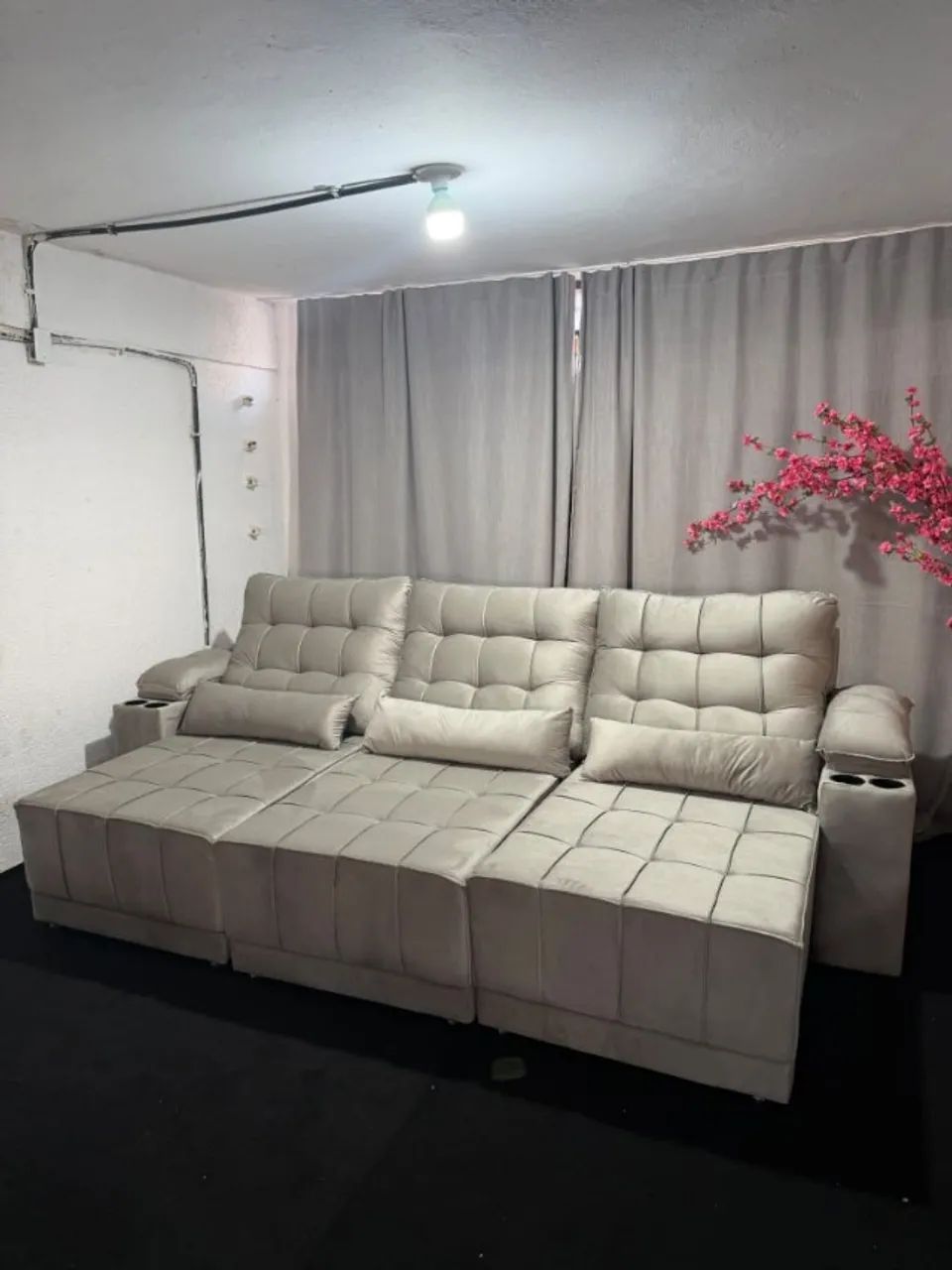 Sofá Retátil e Reclinável com 2,90MT Heitor  de Largura Eapaço Conforto  e Excelente  - Foto 3