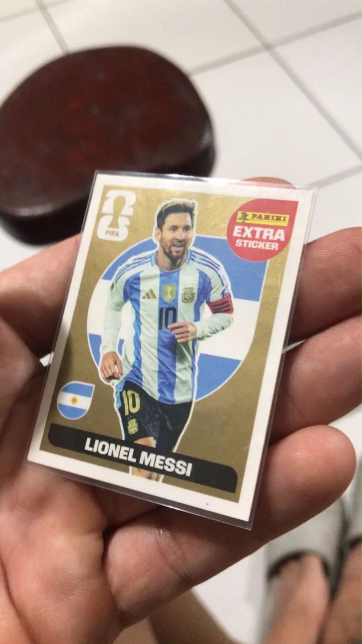 Figurinha Messi OURO
