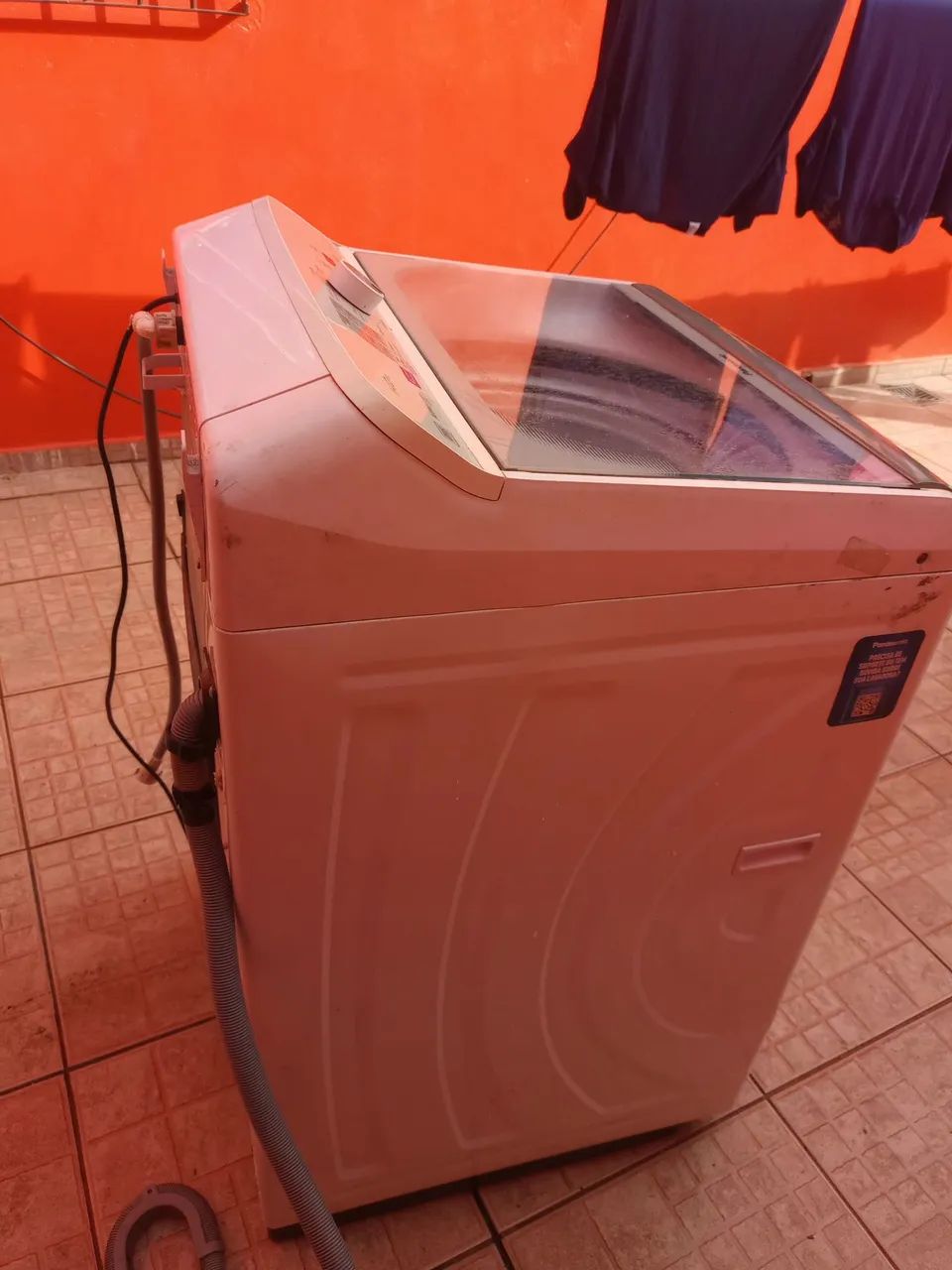 Máquina de lavar roupa Panasonic, placa queimada 