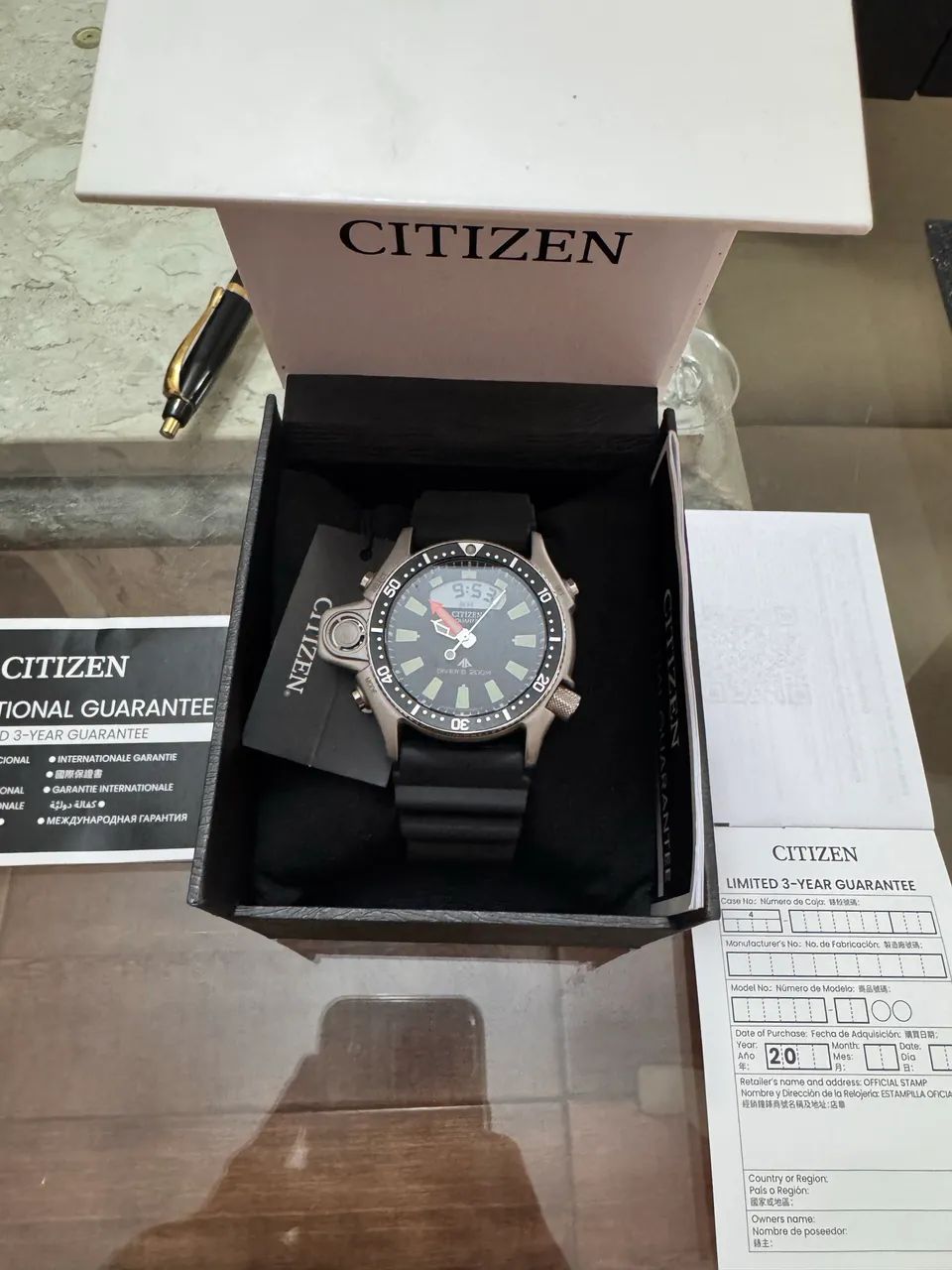 Citizen Aqualand Série Prata JP2000 - 08E - Original | Novo e Sem Uso  - Foto 3