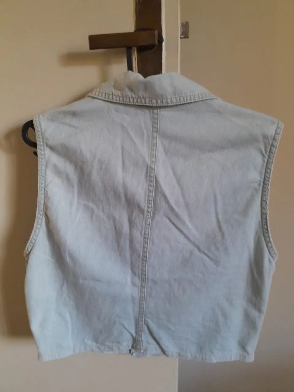Blusa colete Jeans Tam. P - Foto 3