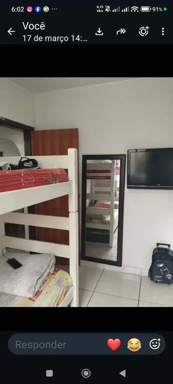 Vendo cama triliche semi nova sem colchão 