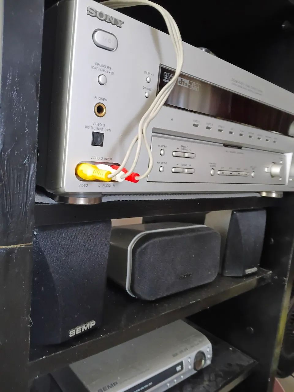 Som Sony vintage com sub woofer e caixas satélites - Foto 5