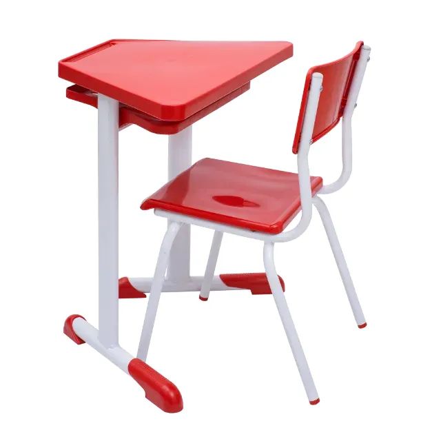 Conjunto Escolar de Mesa + Cadeiras, Modelo Hexagonal/Trapézio/Sextavado - Foto 4
