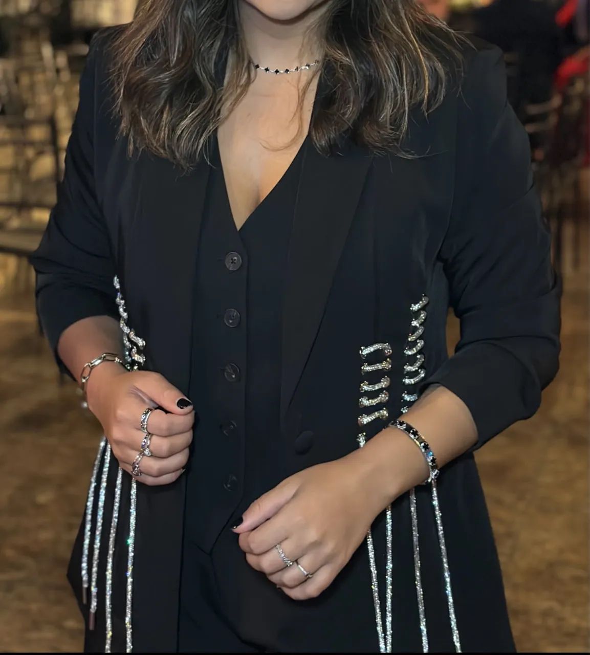 Blazer preto John John - Foto 2