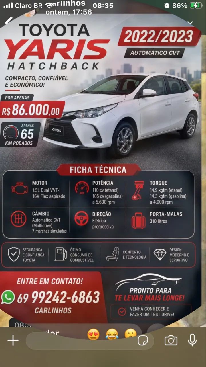 Toyota Yaris 2023