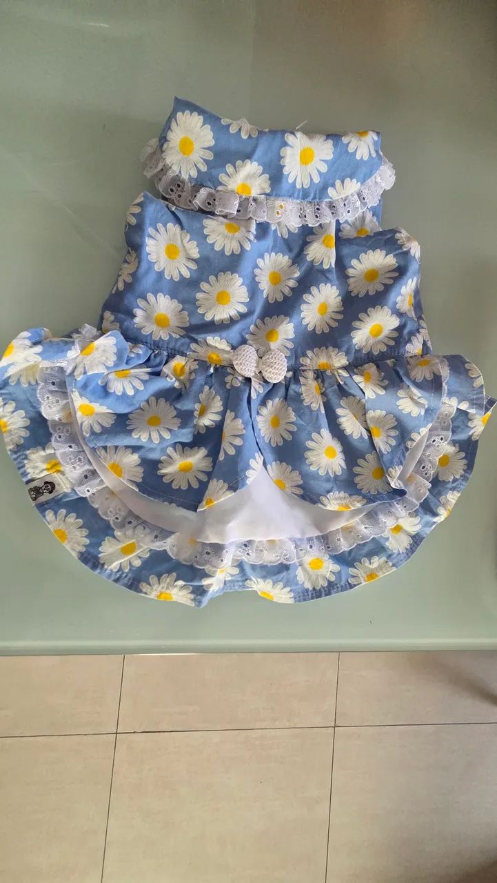 Vestido floral pra PET pequeno  - Foto 2