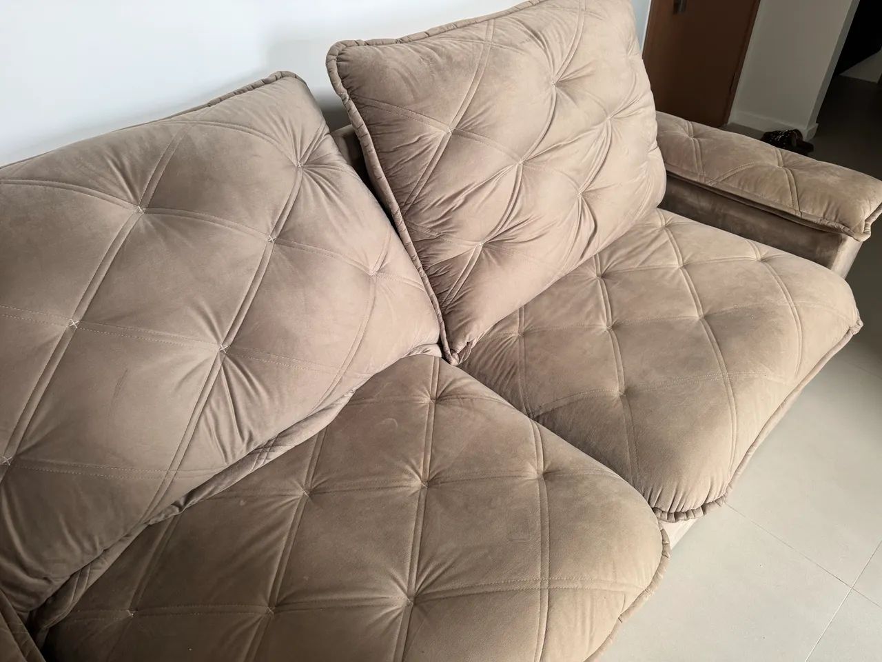 Sofá retrátil e reclinável - molas ensacadas - Foto 2