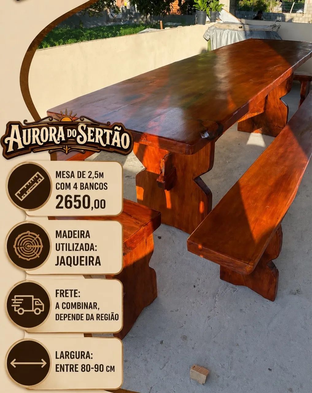 Mesa de 2.5m