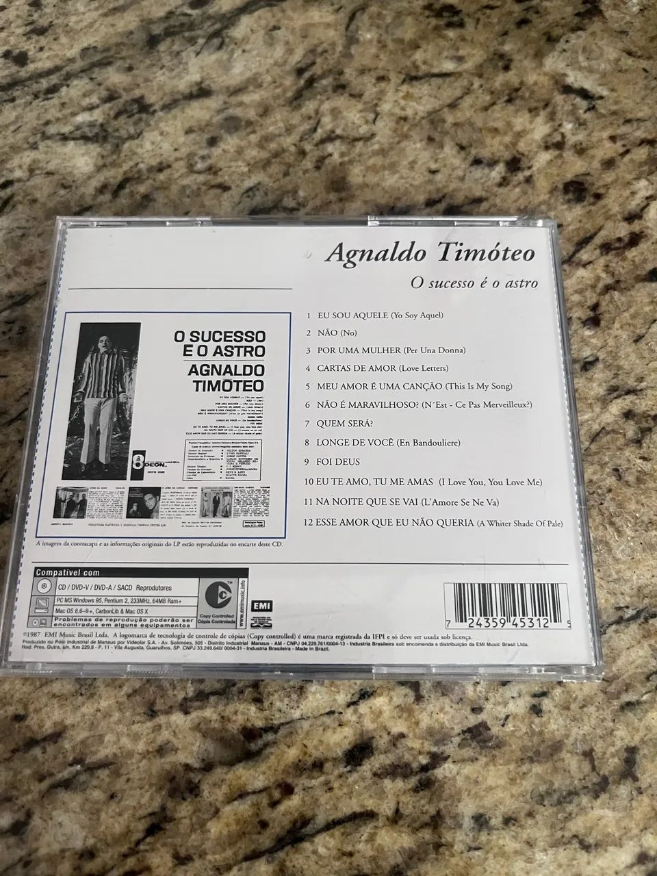 CD Agnaldo Timóteo - O sucesso é o astro  (usado) - Foto 2