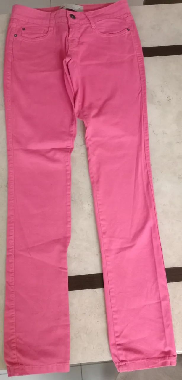 Usada Calça Pool Colors Rosa tam 38