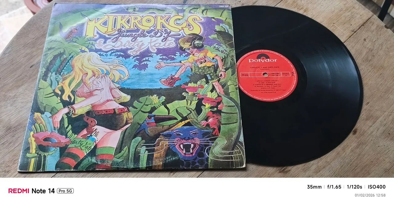Lp Kikrokos Jungle DJ e Dirty Kate 1979 - Foto 4