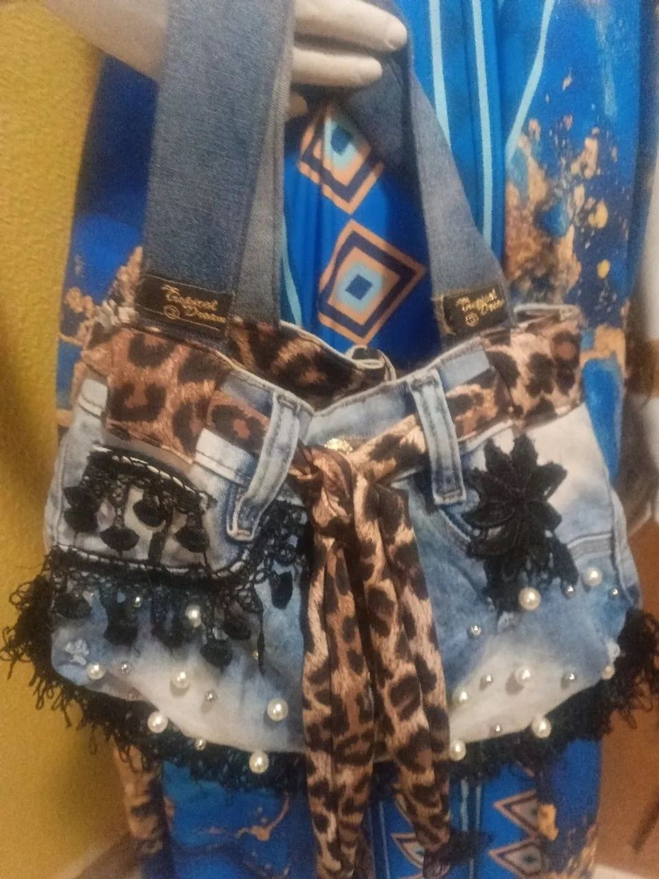 Bolsinha jeans atelier  - Foto 2