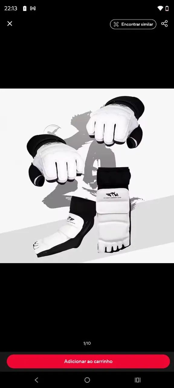 Luva e meia Taekwondo 