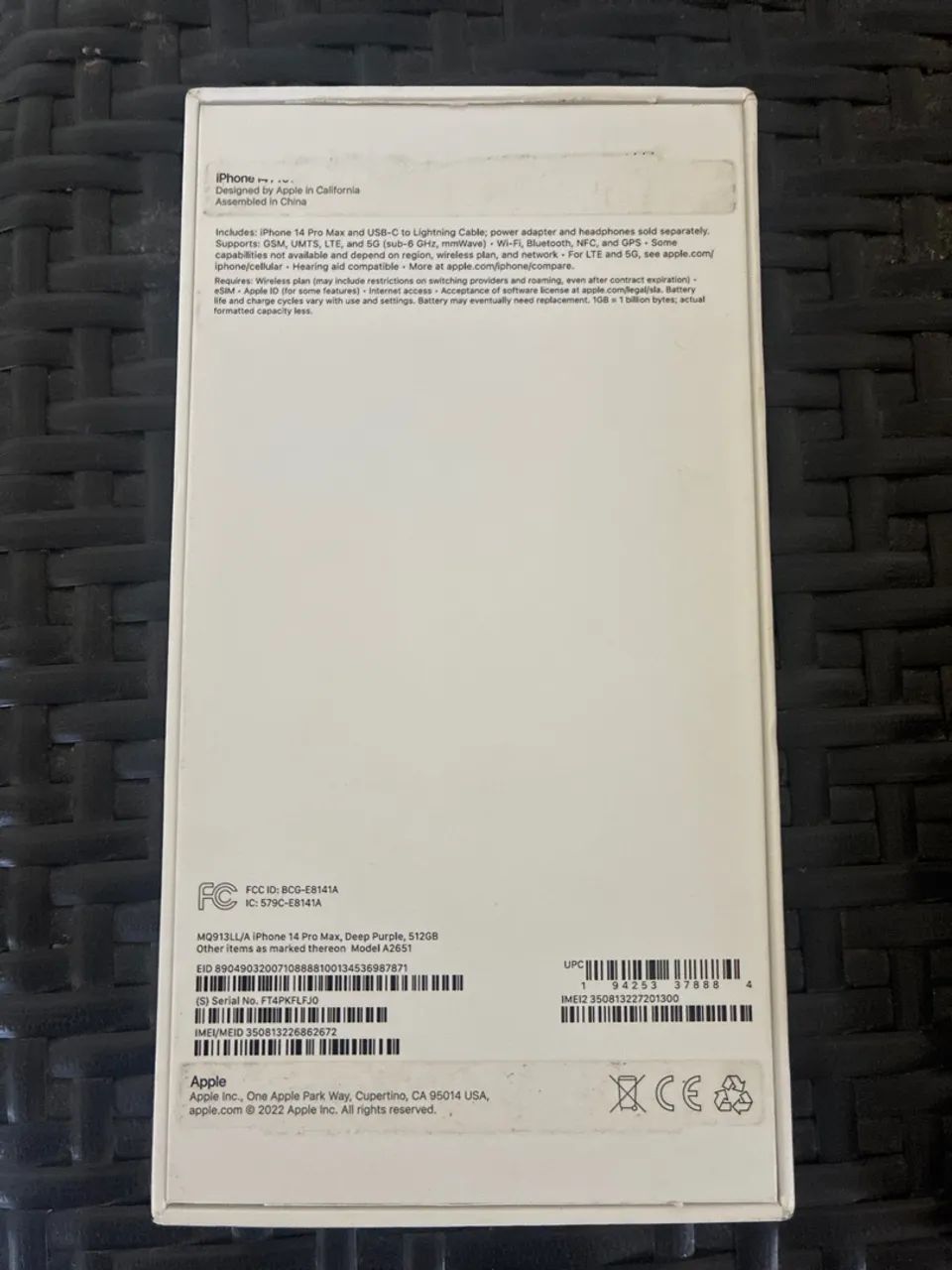 Caixa Vazia IPhone 14 Pro Max - Foto 2
