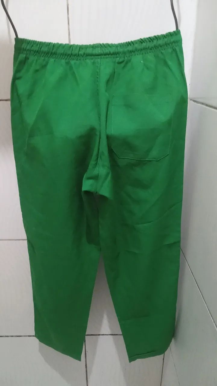 Calça Tactel Verde Unissex G - Foto 4