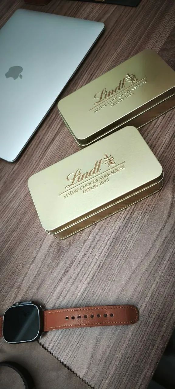 Lata de Metal de Chocolate Lindit - Foto 4