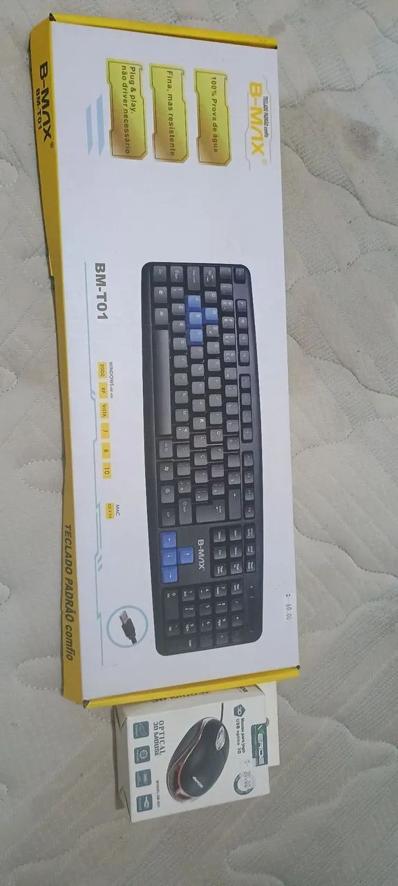 Teclado e Mouse - novo na caixa 