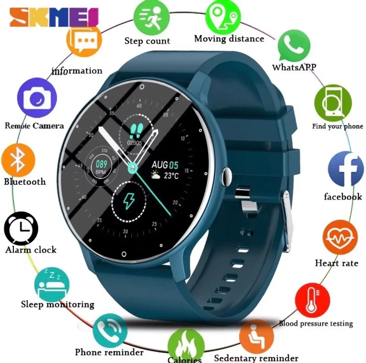 Smartwatch Relógio Inteligente Masculino  - Foto 2
