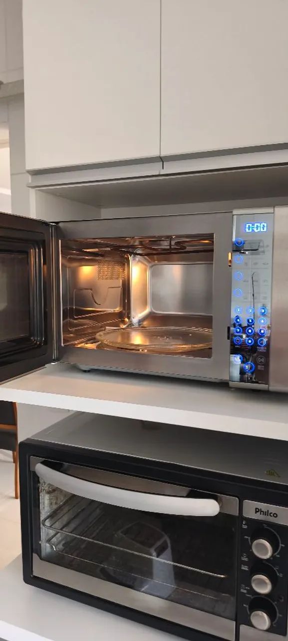 Microondas Eletrolux 31L MEC41 - cinza - Foto 3