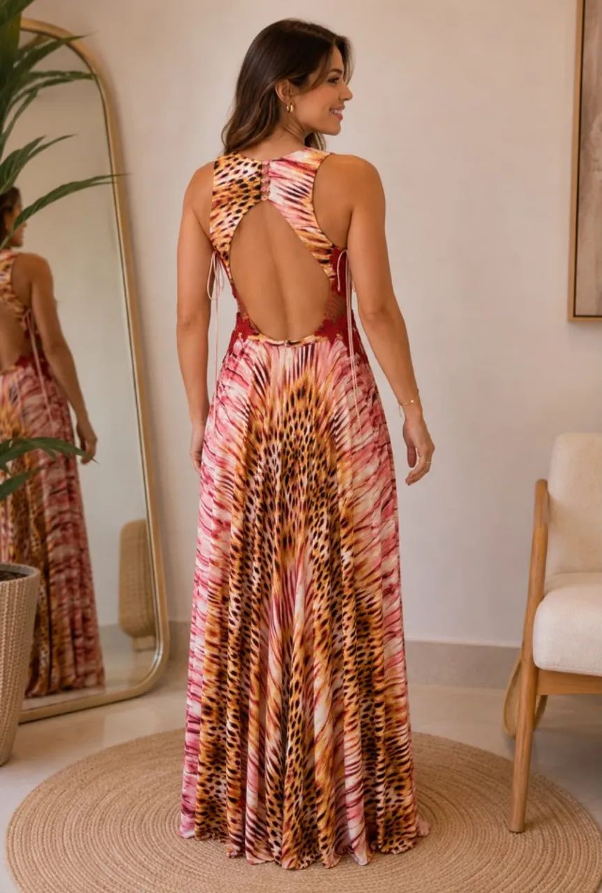 Vestido longo de festa tam 38 - Foto 2