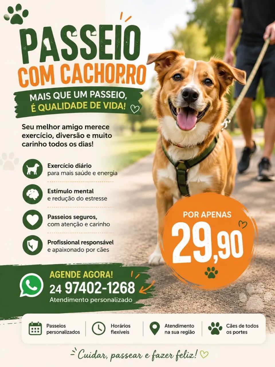 Passeio com seu cachorro 