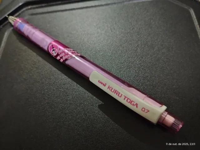 Lapiseira Kuru Toga 0,7mm Rosa  - Foto 4