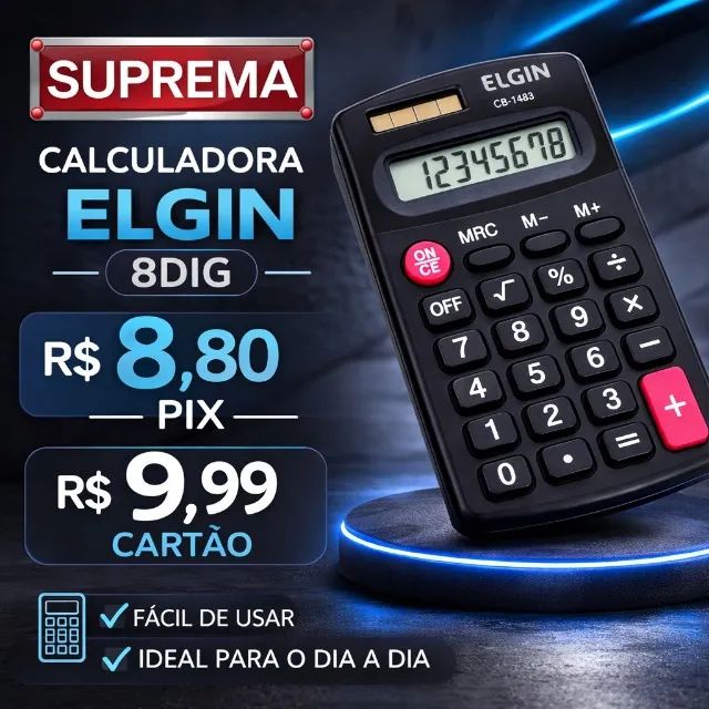 CALCULADORA 8 DIGITOS PRO DIA DIA