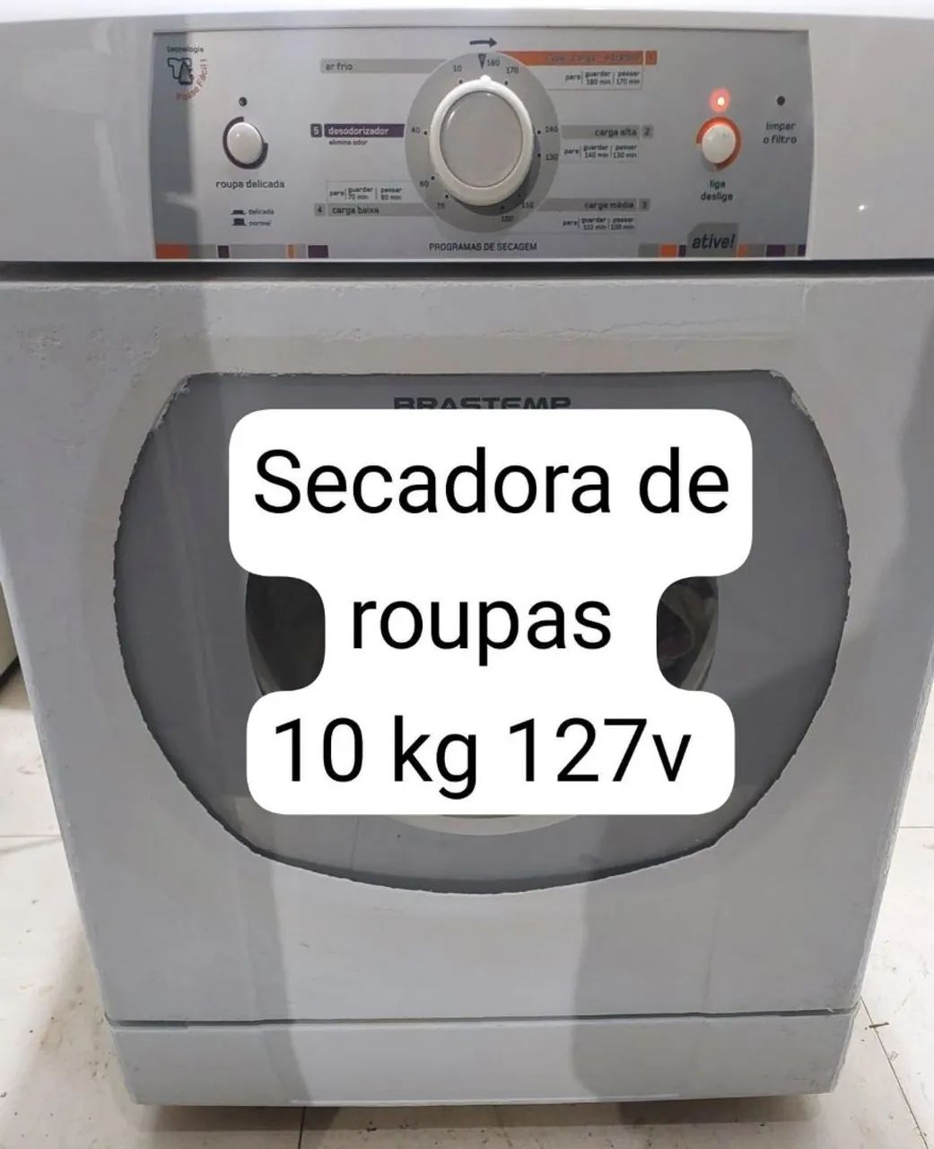 Secadora de roupas 10 kg Brastemp 