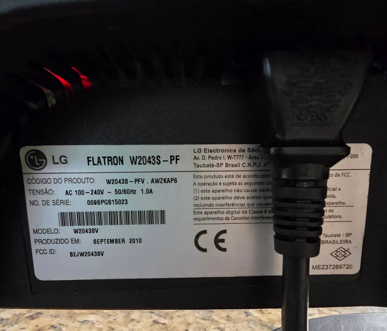 Monitor LG 20 Polegadas VGA - Foto 2