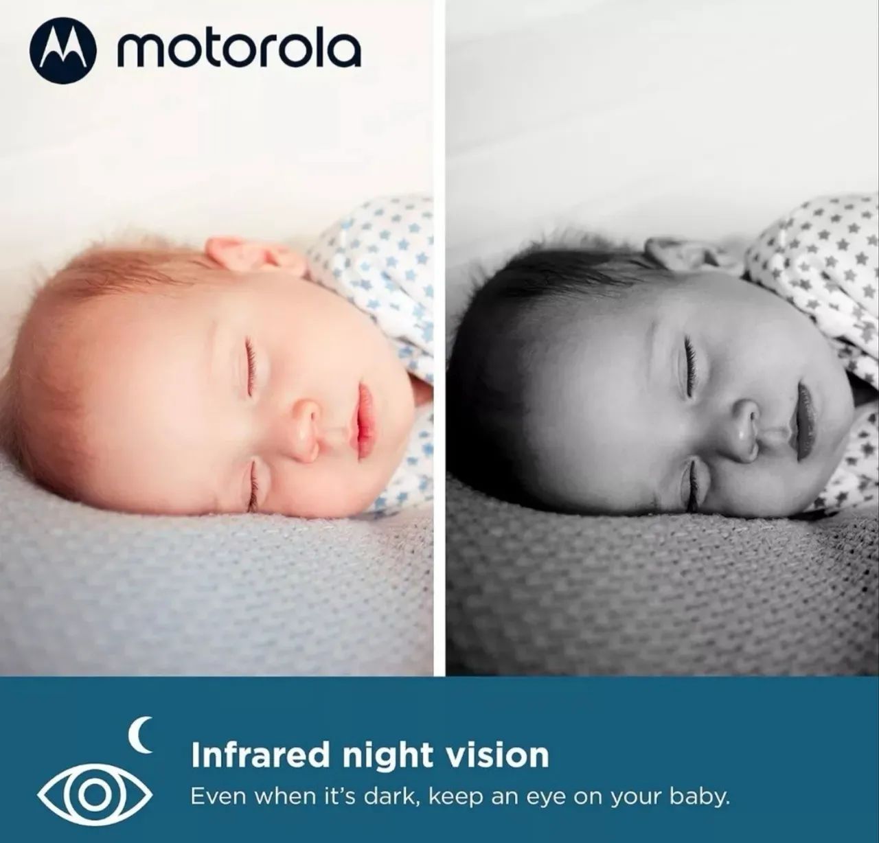 Babá Eletrônica Motorola VM50G2 Duas Câmeras Nova Lacrada - Foto 4