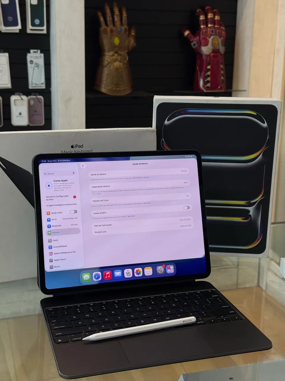 iPad本体 iPad Pro M4 13 1TB + Apple pencil pro Ipad Pro M4 13? + Magic Keyboard + Apple pencil Pro - Somos loja