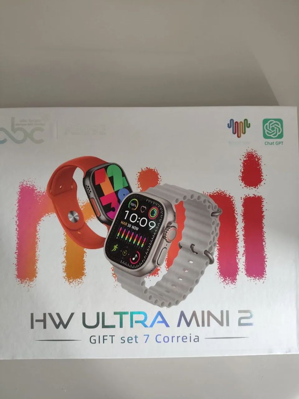 Relógio hw ultra mini 2 - com 7 correia