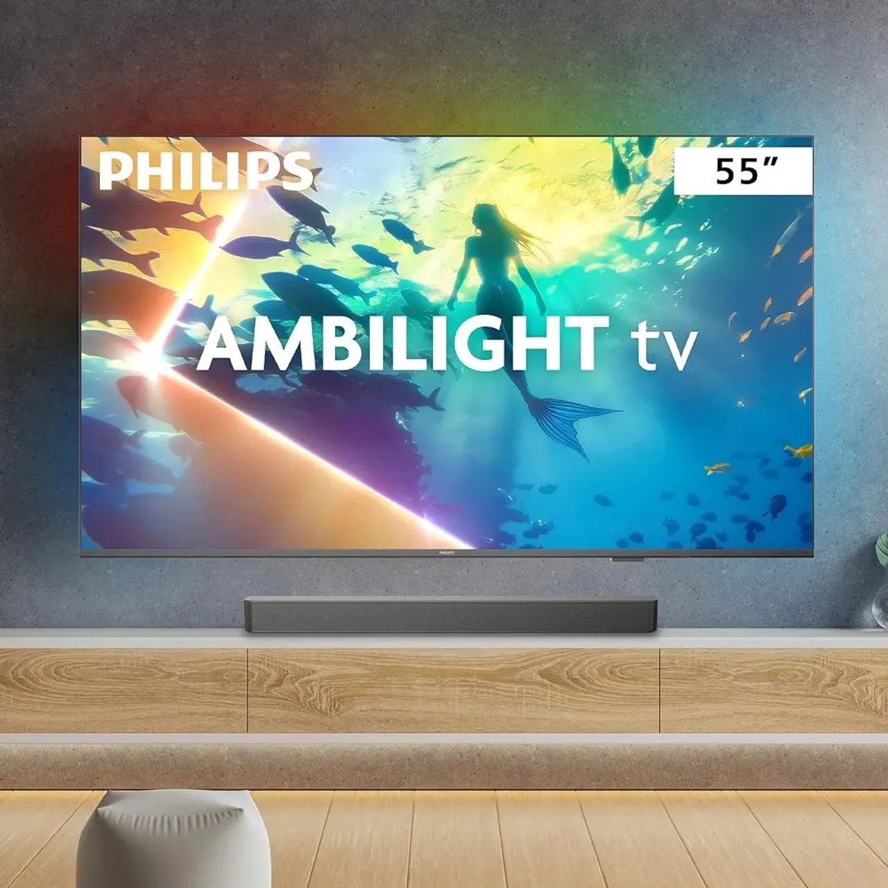 Smart TV Philips Ambilight 55" linda  - Foto 3