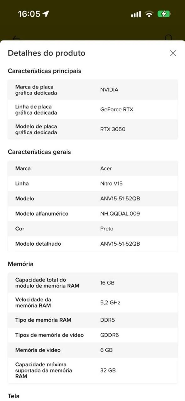 VENDO NOTEBOOK NITRO V15 - Foto 4