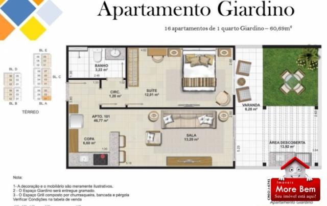 Apartamento 1 Suíte - Portinho - Cabo Frio/RJ Lançamento!!!! - Foto 5