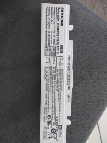 Bateria do notebook samsung