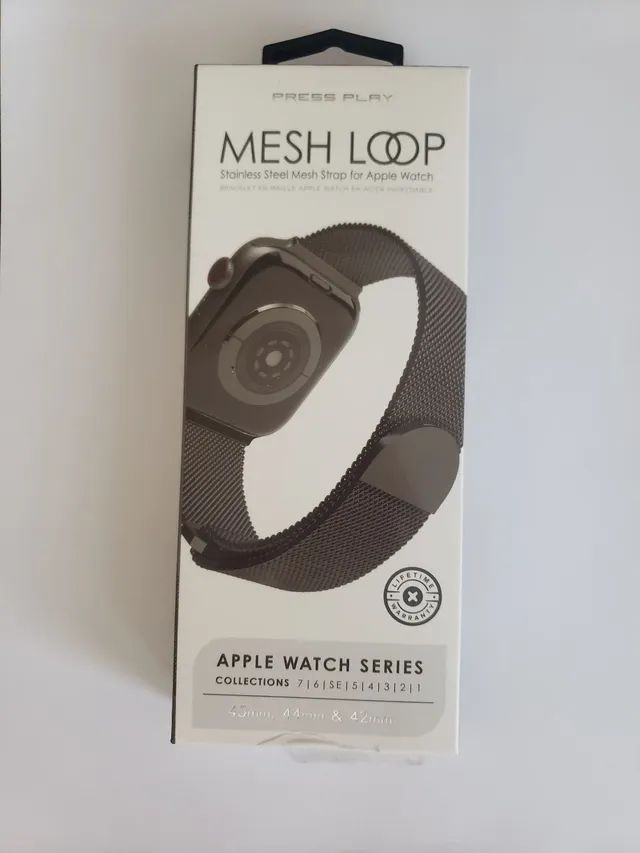 Pulseira para Apple Whatch preta ou branca - Foto 3